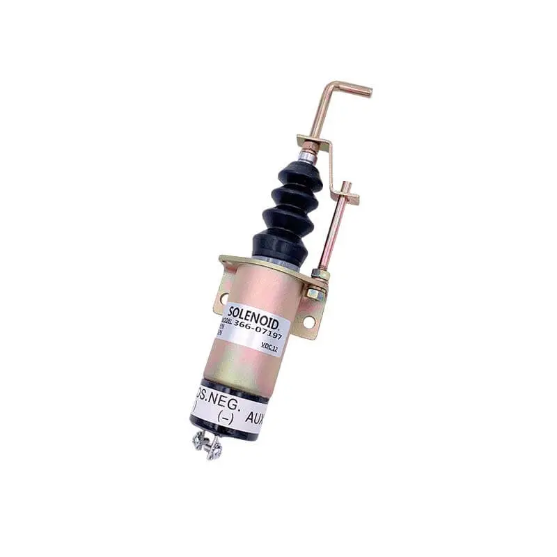 Stop Solenoid 1502-12C2u2b2s1 Sa3405t-12 For Syncro-Start Lister Petter 12V With 2 Terminals 1