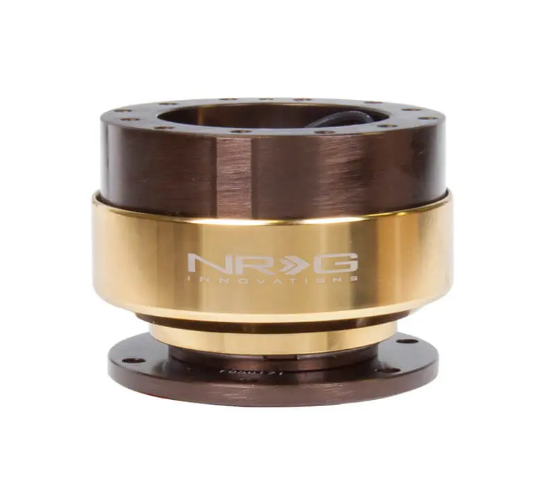 Nrg Quick Release Adapter - Bronze Body / Chrome Gold Ring - Gen 2.0 - Srk-200Br-Cg 1