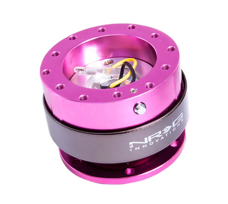 Nrg Quick Release Adapter- Pink Body/Titanium Chrome Ring - Gen 2.0 -  Srk-200Pk 1