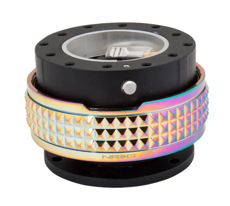 Nrg Quick Release Adapter - Black Body / Neochrome Pyramid Ring - 2.1 Pyramid Series - Srk-210Bk-Mc 1