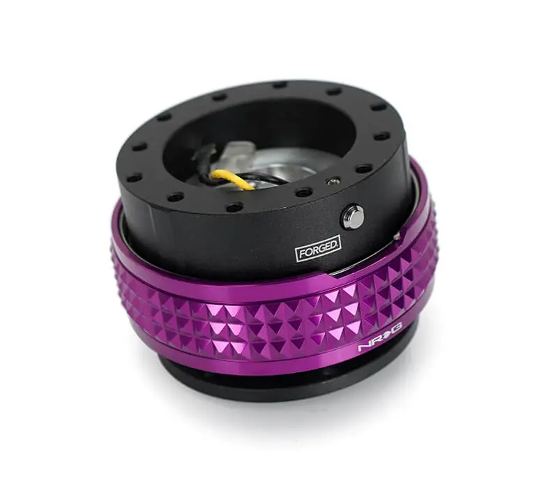 Nrg Quick Release Adapter - Black Body / Purple Pyramid Ring - 2.1 Pyramid Series - Srk-210Bk-Pp 1