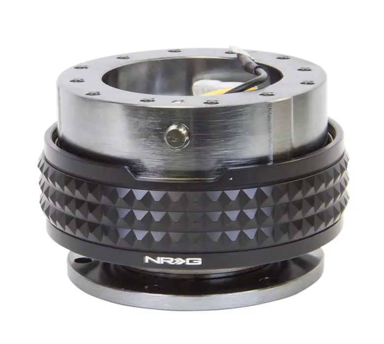 Nrg Quick Release Kit - Gunmetal Body / Black Pyramid Ring - 2.1 Pyramid Series - Srk-210Gm-Bk 1