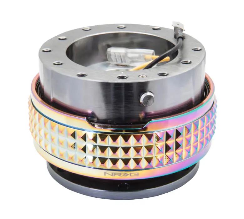 Nrg Quick Release Kit - Gunmetal Body / Neochrome Pyramid Ring - 2.1 Pyramid Series - Srk-210Gm-Mc 1