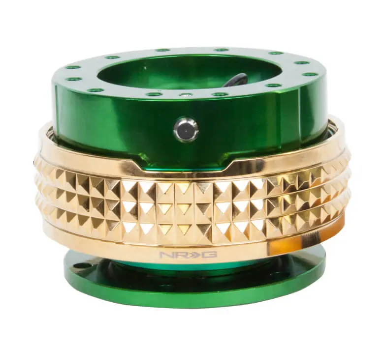 Nrg Quick Release Kit- Green Body / Chrome Gold Pyramid Ring - 2.1 Pyramid Series - Srk-210Gn-Cg 1