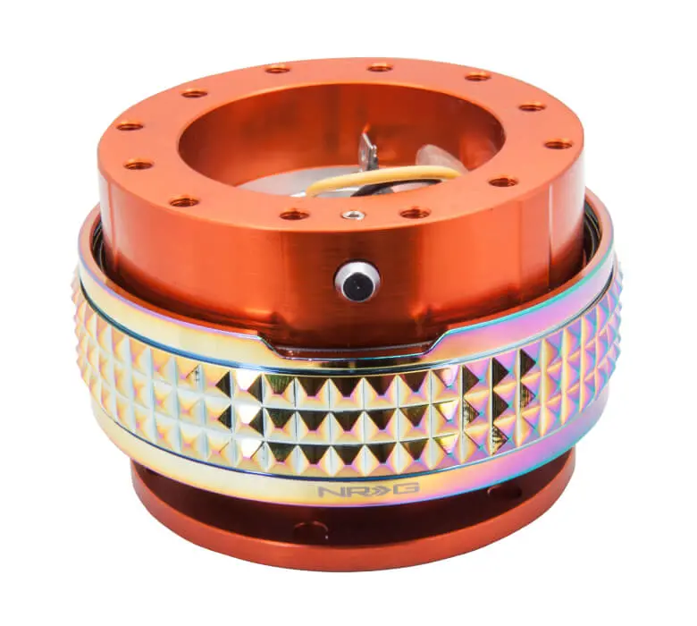 Nrg Quick Release Kit -Orange Body / Neochrome Pyramid Ring - 2.1 Pyramid Series - Srk-210Or-Mc 1