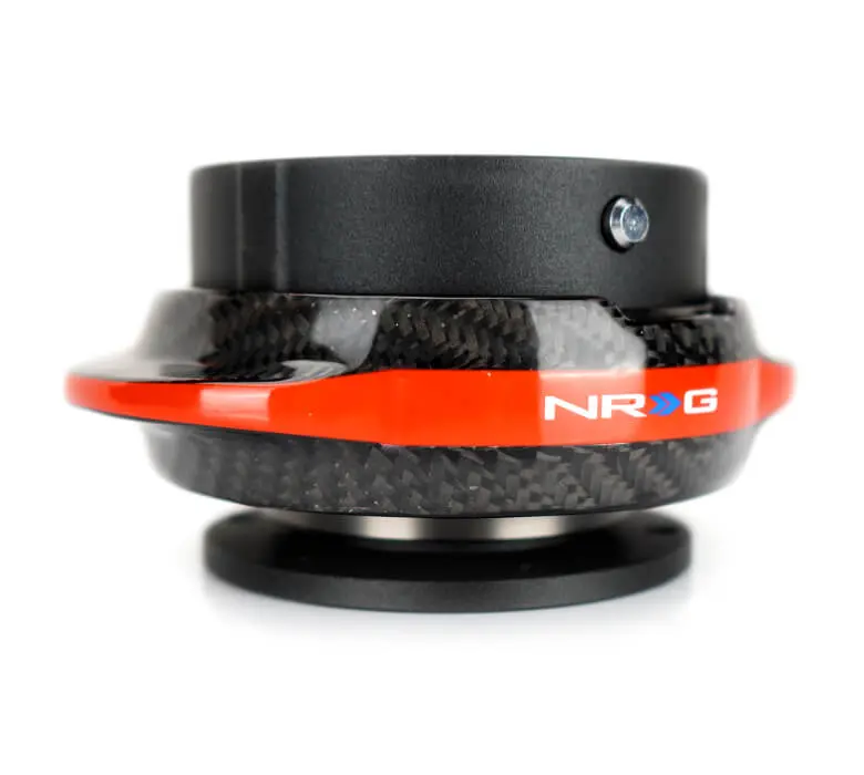 Nrg Quick Release Kit - Black Body / Carbon Fiber Red Ring - Gen 2.2 - Srk-220Bk-Cf/Rd 1