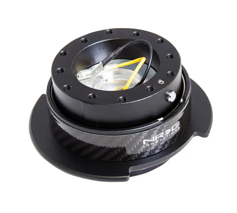 Nrg Quick Release Kit - Black/Carbon Fiber Ring - Gen 2.5 - Srk-250Cf 1