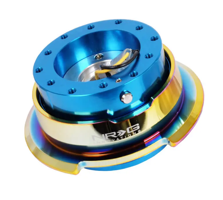Nrg Quick Release - Blue Body/Neo Chrome Ring - Gen 2.8 Neo Chrome - Srk-280Bl-Mc 1