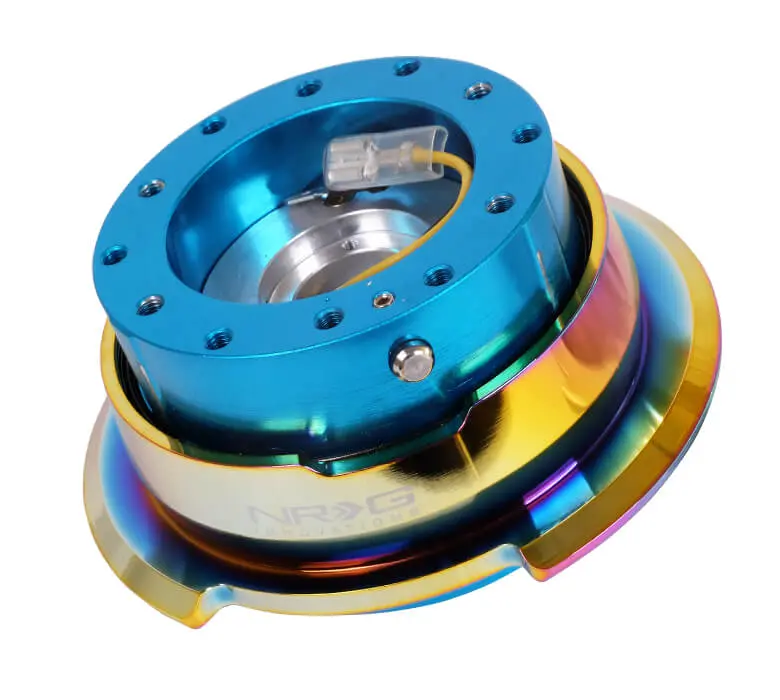 Nrg Quick Release Kit - New Blue Body/Neo Chrome Ring - Gen 2.8 Neo Chrome - Srk-280Nb-Mc 1