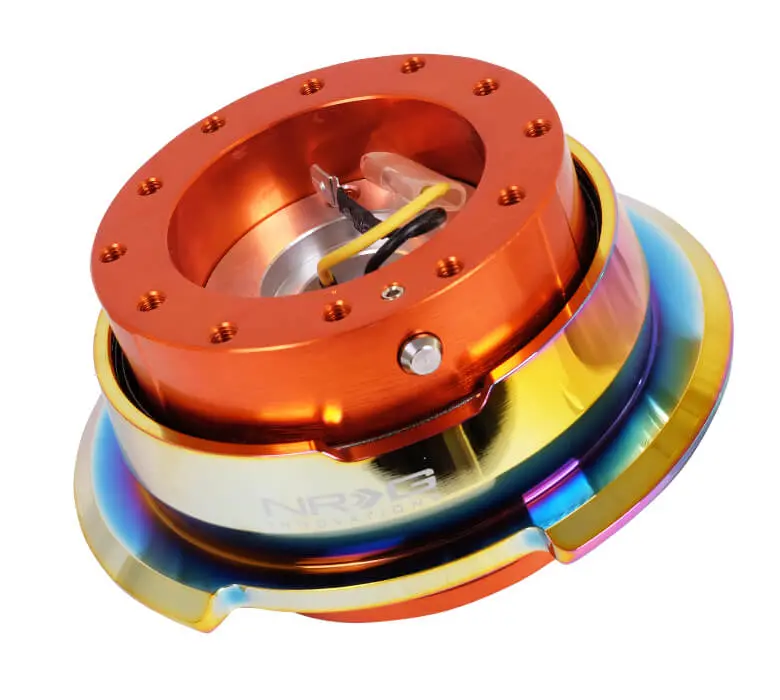 Nrg Quick Release Kit - Orange Body/Titanium Chrome Ring - Gen 2.8 Neo Chrome - Srk-280Or-Mc 1