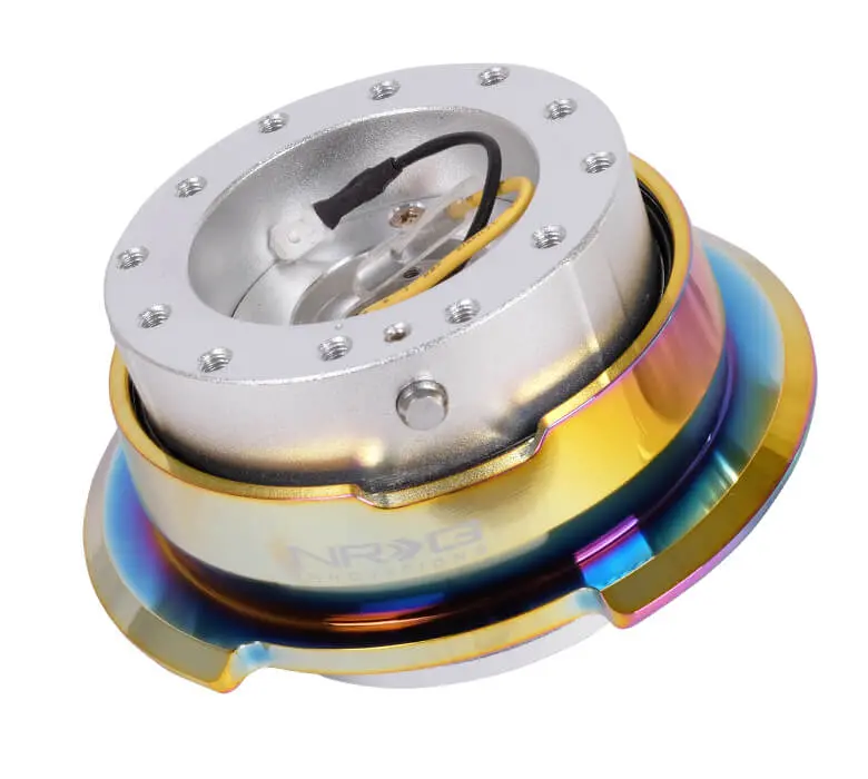 Nrg Quick Release - Silver Black Body/Neochrome Ring - Gen 2.8 Neo Chrome - Srk-280Sl-Mc 1