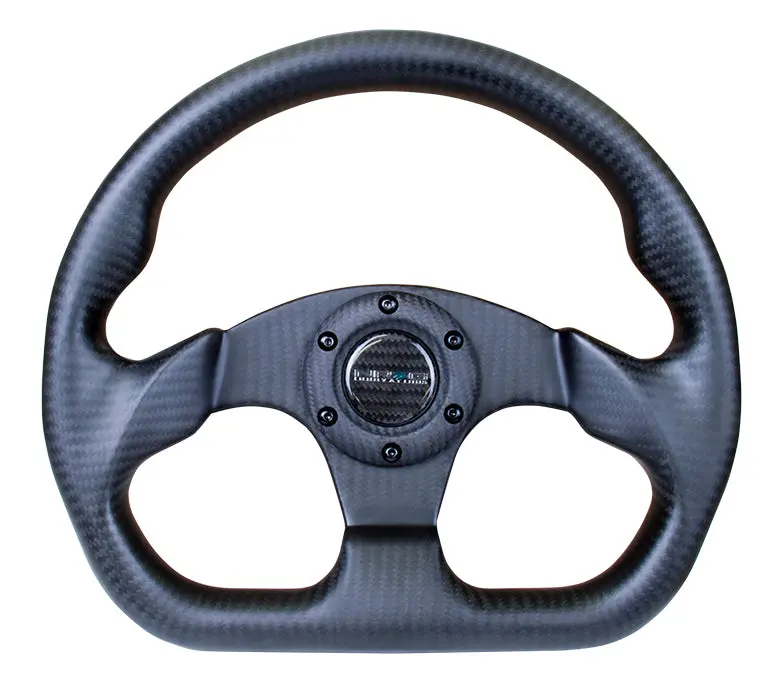 Nrg Steering Wheel - Matte Black Carbon Fiber - 320Mm - Flat Bottom - St-009Cf/Mb 1