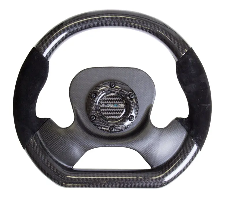 Nrg Steering Wheel - 320Mm D-Shape Carbon Fiber & Suede - St-X10cf-S 1