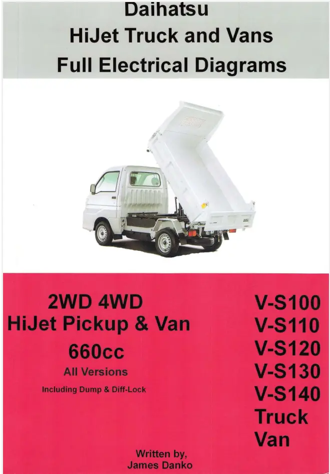 1994-1998 Daihatsu Hijet Factory Electrical Diagrams: Wiring & Circuit Solutions Manual 1