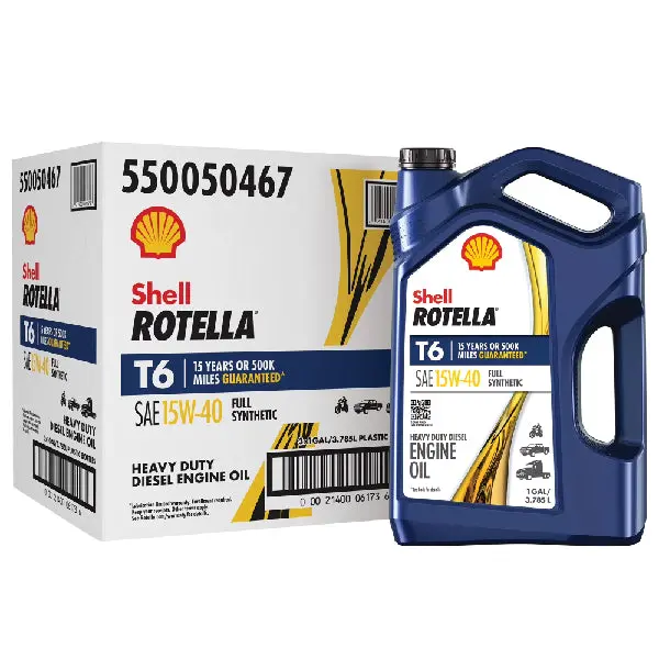 Shell Rotella T6 Full Synthetic 15W40 Diesel Engine Oil 1 Gallon # Sh550050467 1