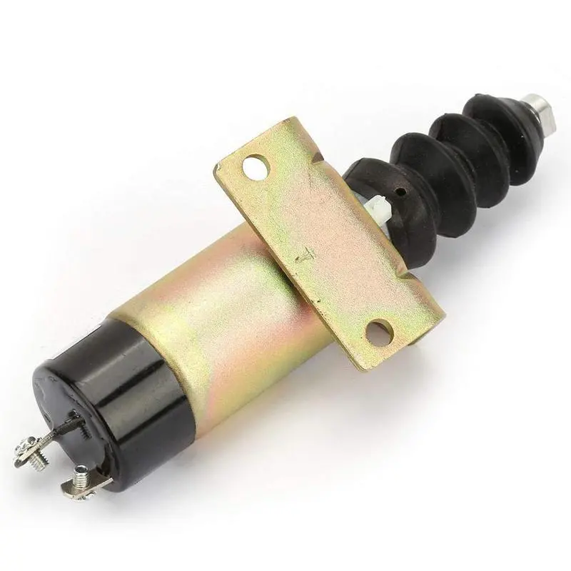 Diesel Stop Shut Down Solenoid 12V 1500-2096 1504-12C2u1b1 For Woodward 2 Terminals 1
