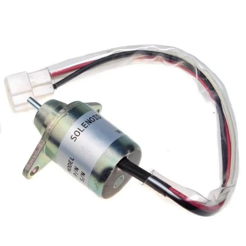 Fuel Shut Off Shutdown Solenoid 119653-77950 For Yanmar John Deere X495 X595 X740 4110 4115 1435 1445 1545 1565 1