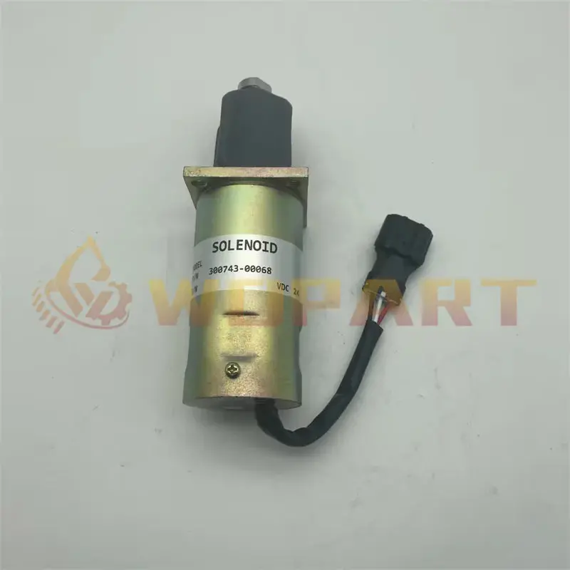 Stop Solenoid 24V 300743-00068 For Daewoo Doosan D1146t 2