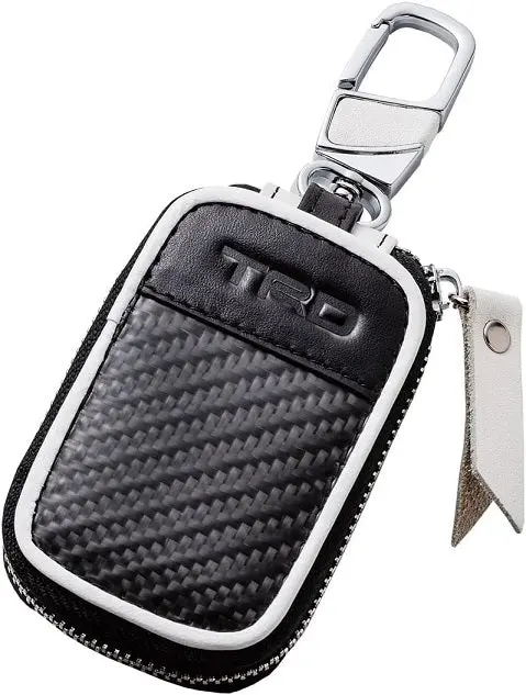 Trd Japan Carbon Pattern Smart Access Key Bag With White Surround 1