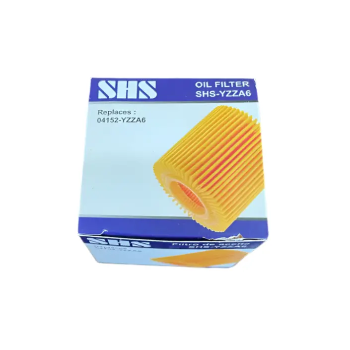 Pack Of 2 Oil Filter Element Compatible With Toyota 04152-Yzza6, Shs-Yzza6 1