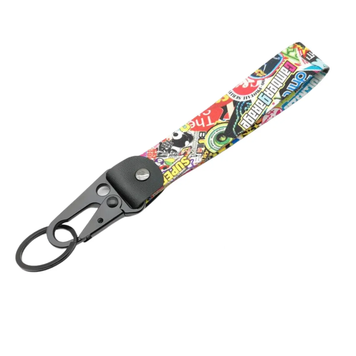 Jdm Graffiti Inspired Keychain - Durable Nylon Strap With Metal Buckle 1