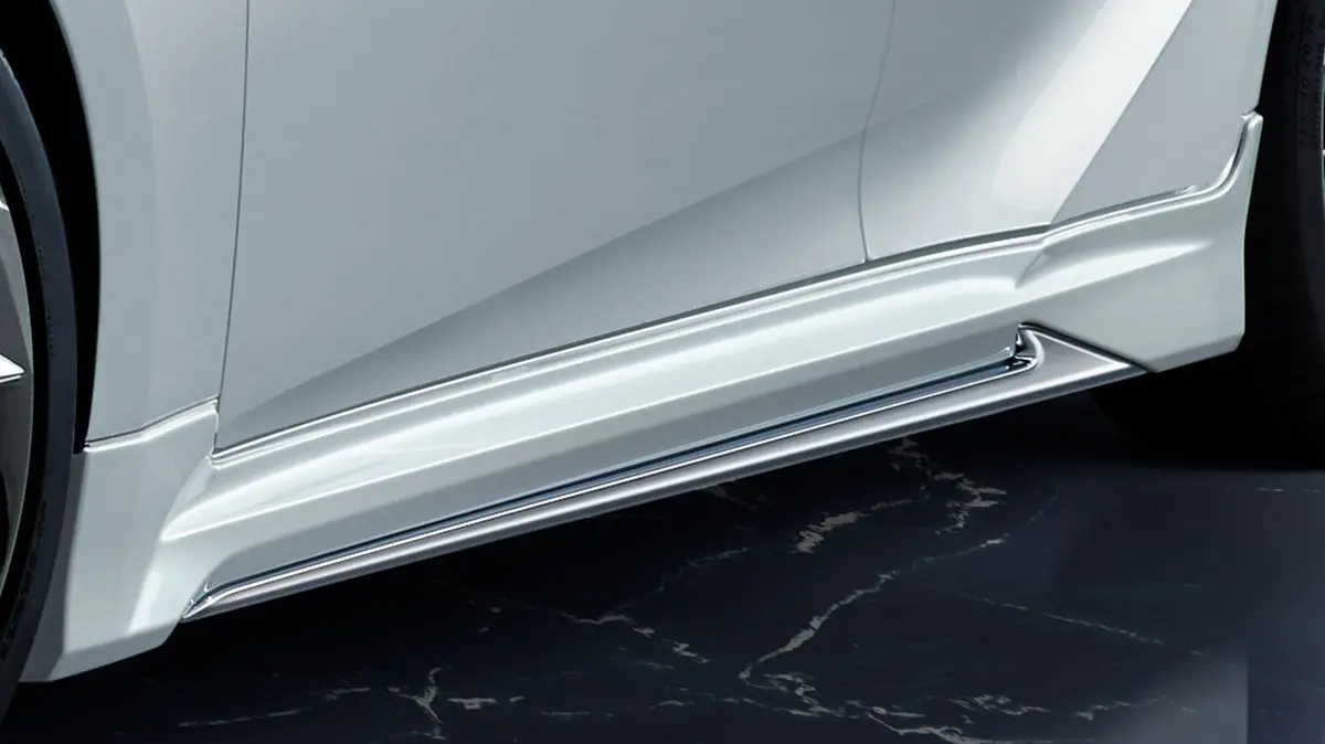 Genuine Lexus Japan 2021-2025 Is Factory Painted Side Skirts With Chrome Garnish 1