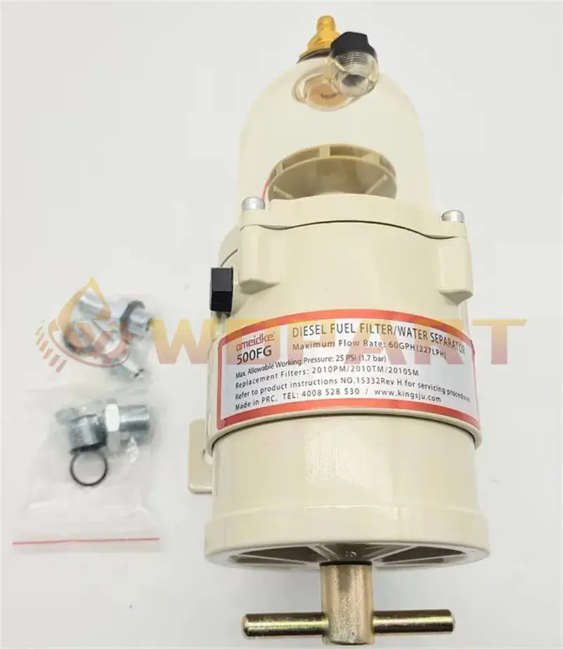 Wdpart Diesel Filtration 60Gph 30 Mic Rac 500Fg30 Water Separator For Racor Turbine 500 Series 2