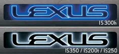 Genuine Lexus Japan 2017-2020 Is Illuminated Door Scuff Plate Set 2