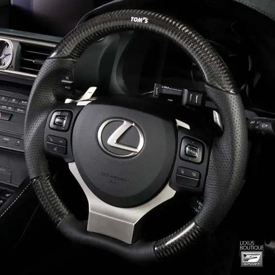 Tom's Japan 2014-2016 Is Real Carbon Fiber And Gun Grip Racing Steering Wheel 1