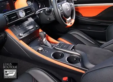 Genuine Lexus Japan 2015-2019 Rc-F Limited Edition Black And Orange Trim Interior Garnish Set 1