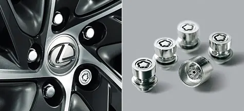 Genuine Lexus Japan 2016-2022 Rx Premium Wheel Lock Set (Chrome) 7