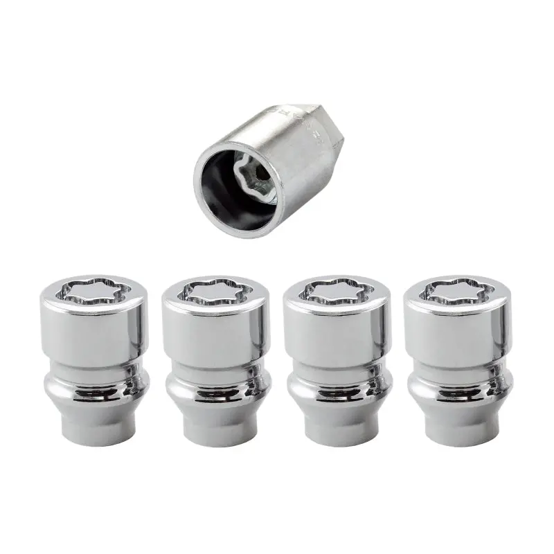 Mcgard Chrome Wheel Lock Nut Set (4-Pack) – Uni-Lug Design, M12×1.5 Thread, 13/16" Hex, 0.197" Shank, 1.375" Length 1