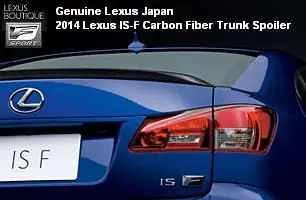 Genuine Lexus Japan 2014 Lexus Is-F Dynamic Sport Tuning Carbon Fiber Trunk Spoiler 1