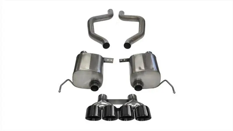 Corsa Xtreme Axle-Back Exhaust For 2015 Chevrolet Corvette Z06 – 3-Inch Diameter With Black Quad 4.5-Inch Tips 1