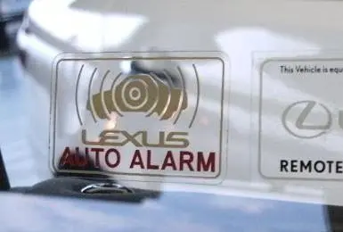 Genuine Lexus Japan Auto Alarm Label Set (Set Of 2) 1