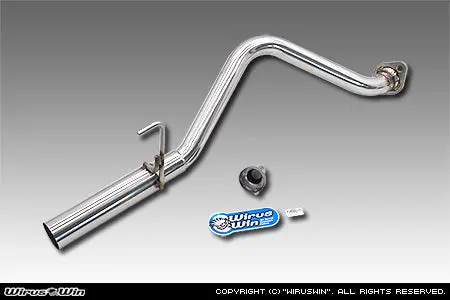 Honda Acty Exhaust - Wirus Win Racing Type Muffler - Stainless  - Honda Acty Truck - Gbd-Ha6, Gbd-Ha7 Models - 1999-2010 1