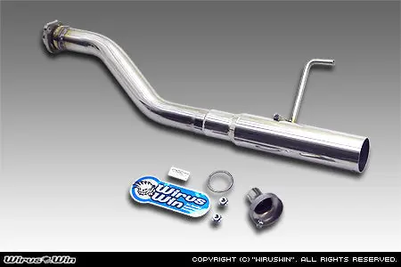 Honda Acty Exhaust - Wirus Win Racing Type Muffler - Stainless  - Honda Acty Truck - Ha3, Ha4 Models - 1990-1999 1