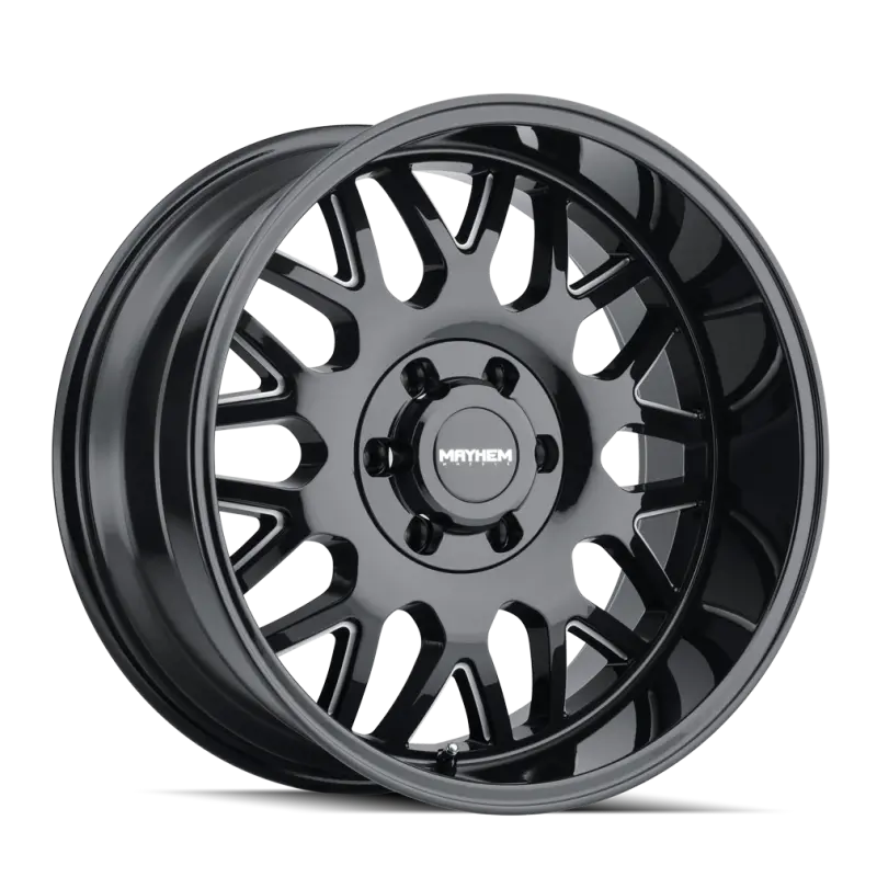 Mayhem Tripwire 20X9 Black Machined Spoke Wheel — 5X139.7 Bolt Pattern, Zero Offset, 87.1Mm Hub Bore 1