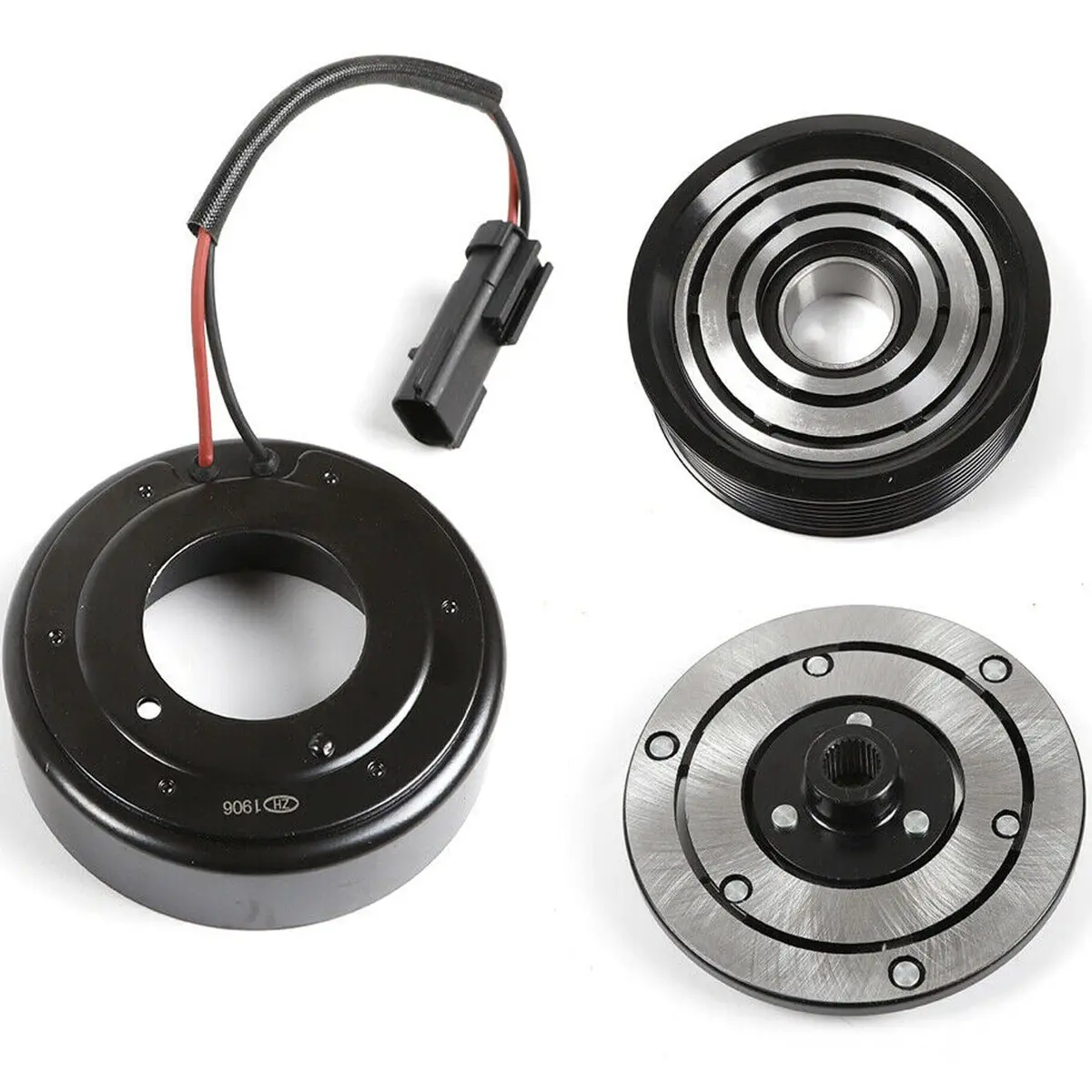 Ac Compressor Clutch Kit Fit For 96 - 02 Dodge Ram 1500 7 Groove 1