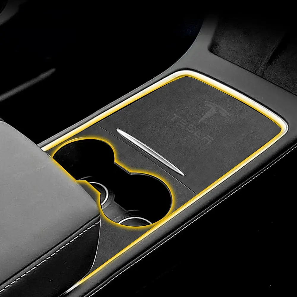 Model 3 & Y Highland Alcantara Center Console Cover Protector 1