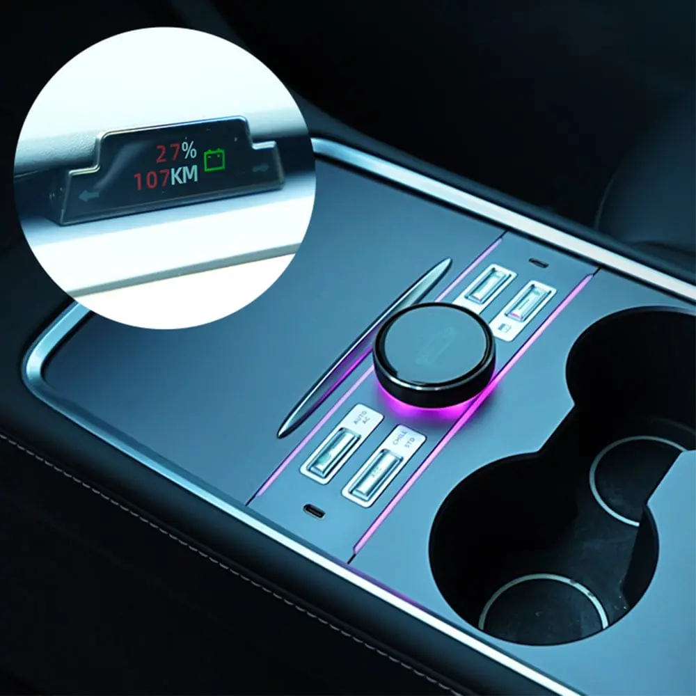 Upgraded Lcd Intelligent Center Control Expansion Dock Station With Code Table For Model 3/Model Y | Tlyard 1