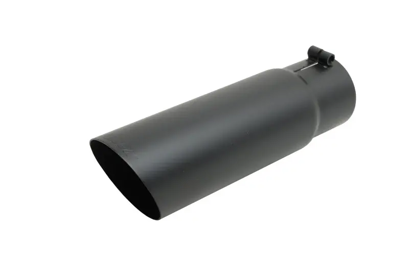 Gibson Round Single-Wall Exhaust Tip — 4-Inch Od, 2.25-Inch Inlet, 12-Inch Length, Black Ceramic Finish 1