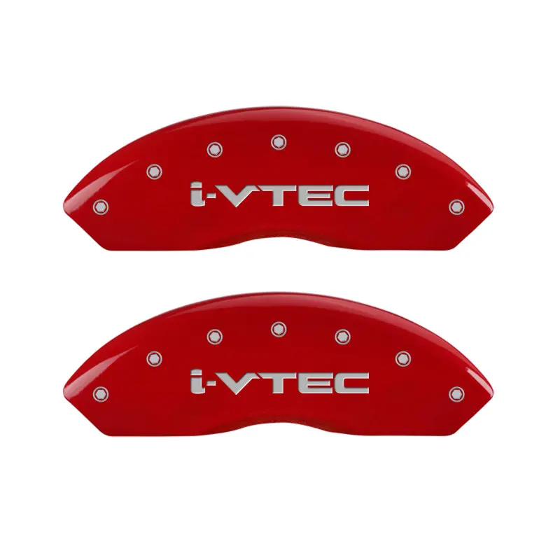 Mgp Engraved Front And Rear Brake Caliper Covers – I-Vtec Red Finish With Silver Accents 1