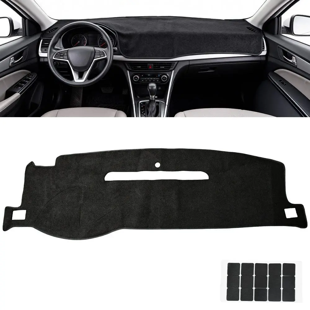 Black Dashboard Cover Pad | 2007–2014 Silverado Avalanche Sierra Tahoe 1