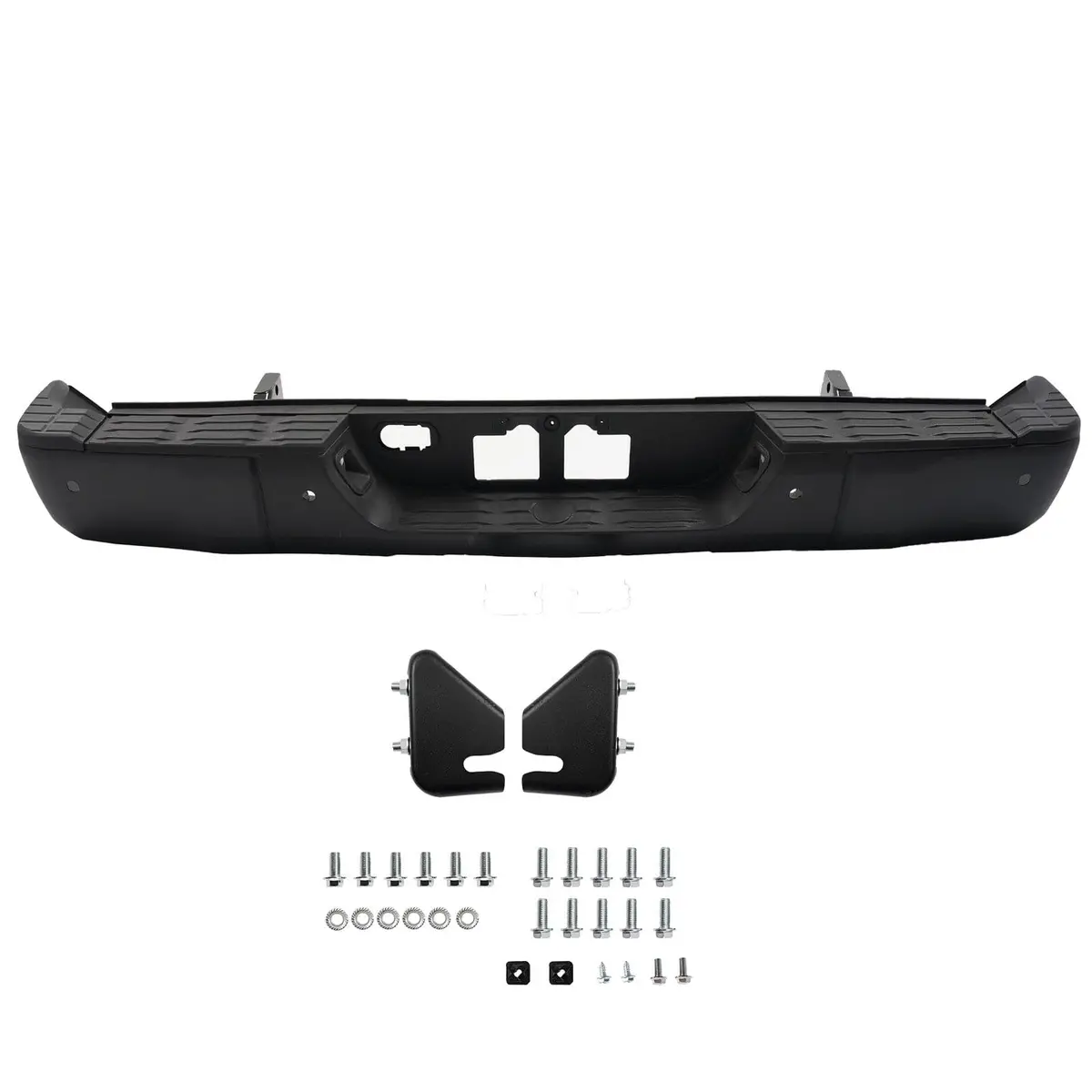 Black Rear Step Bumper Assembly Fit For Toyota Tundra 2014- 2020 2021 Complete 1