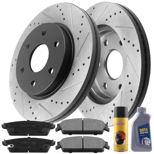 Gmc Yukon Rear Rotors & Pads W/ Cleaner, Fluid 1