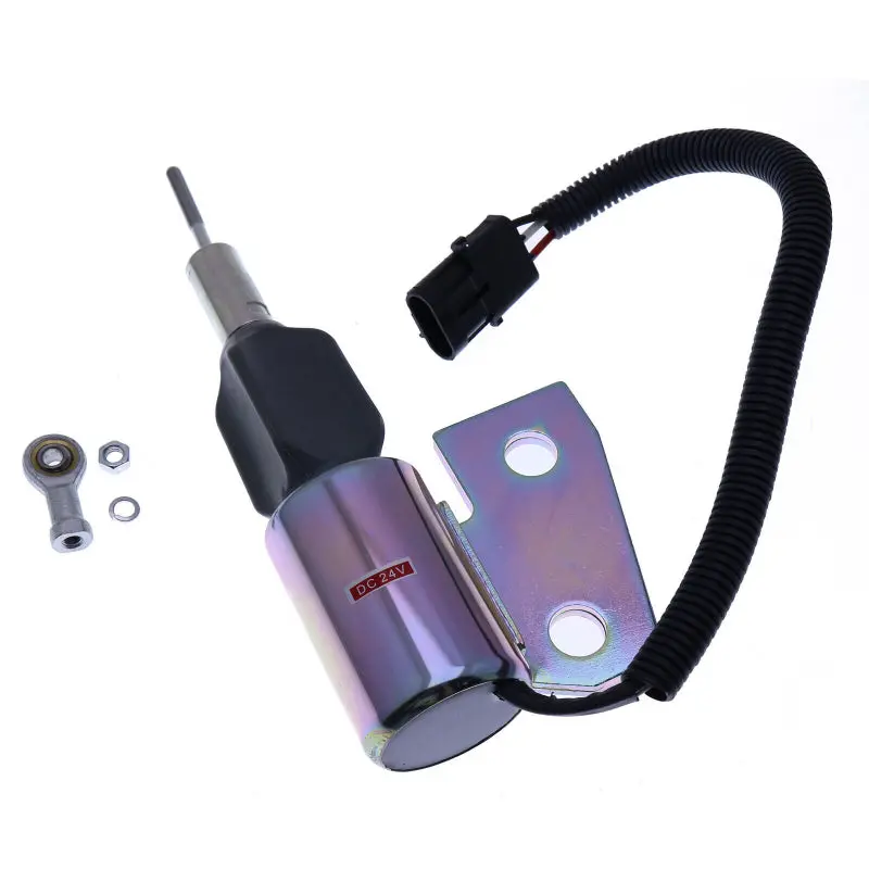 Fuel Shutoff Solenoid 6732-82-9110 24V For Komatsu Wa120-3Mc Wa180-3L Wa50 Wa500-6 Pc150-6K 1