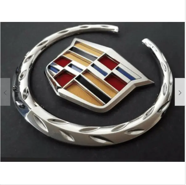 Cadillac Front Grille Emblem 6" Chrome Badge Hood Logo Replacement 1