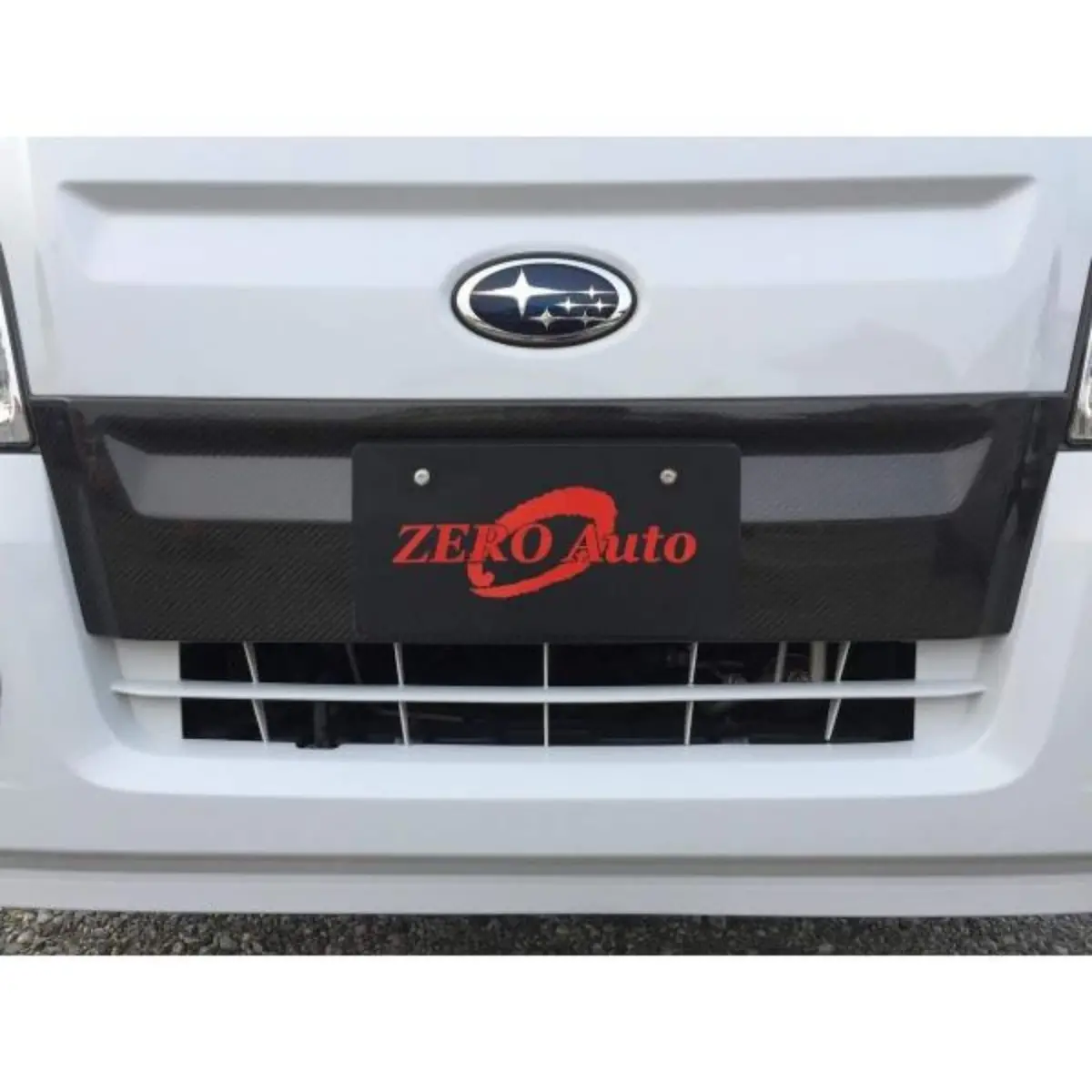 Front Bumper Carbon Fiber Cover - Zero Auto - Subaru Sambar Truck Tt1, Tt2 Models - 2009-2012 1