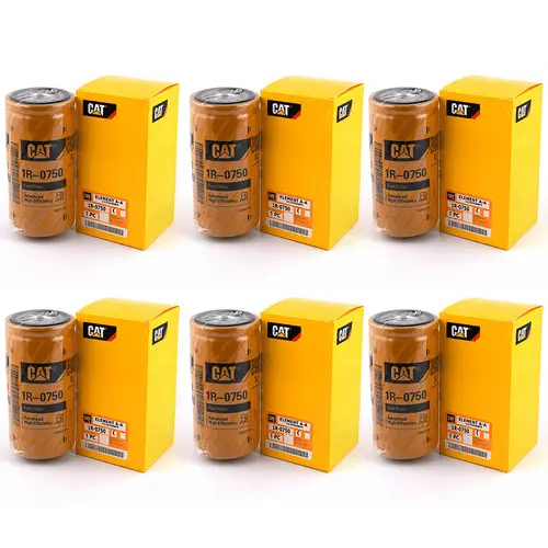 Cat 1R-0750 Fuel Filter | Genuine Caterpillar 6-Pack | Oem Parts 1